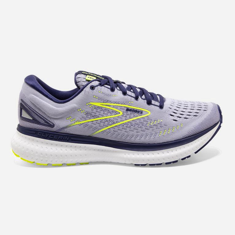 Ténis Brooks Glycerin 19 Sapatilhas De Corrida Para Estrada Mulher Lavanda Roxo/Azuis (41825LMBT)